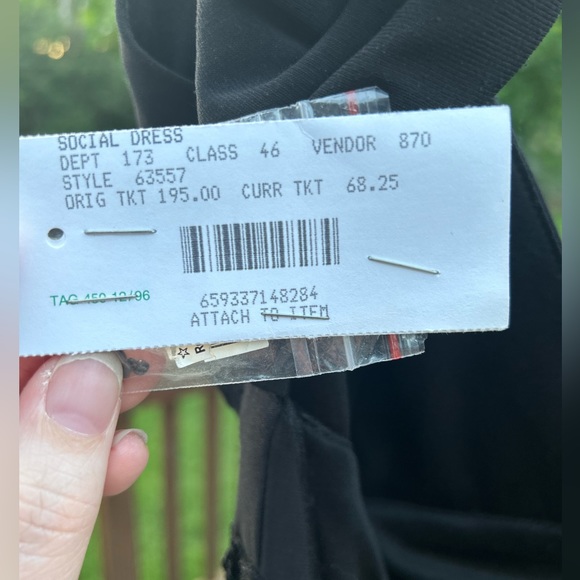 Stunning Black Beaded evening cocktail dress - Picture 2 of 4